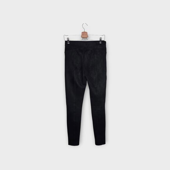 Spanx Womens Faux Suede Like Pull On Leggings Black Medium Sculpting - Picture 5 of 5